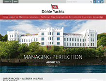 Tablet Screenshot of dohle-yachts.com